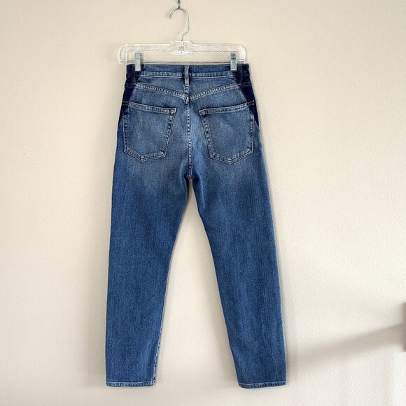 FRAME Le Original Gusset Slim Straight Leg Jeans in Elton Wash - Picture 7 of 11